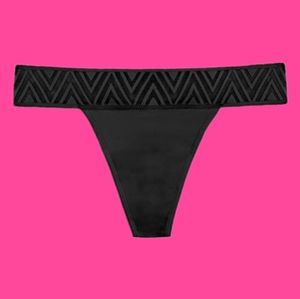 Thinx Period Proof Thong Panties Underwear Womens 2XS XXS 00 Black